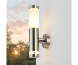 Wandleuchte Esterno Lampada da Parete per Acciaio Inox Movimento E27 IP44 34 CM
