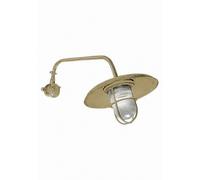 Wandleuchte Esterno Maritim Ottone Vetro E27 IP44 30 CM Alto Wand Lampada Garten