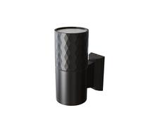 Wandleuchte Esterno Nero IP54 Balcone H:18 CM GU10 Uplight Applique Giardino