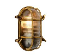 Wandleuchte Esterno Ottone Terrazza Balcone IP65 H:19 CM Lampada da Parete per