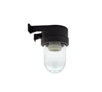 Wandleuchte Esterno Piccolo H:15 CM Ottone Vetro E27 IP64 Nero Antico da Parete