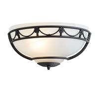 Wandleuchte Gotica 1 Nero Bianco Rustico Elegante Design Lampada Terra Parete