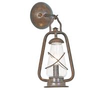 Wandleuchte Hariett Ferro Battuto Vetro IP43 Lanterna Parete Terrazza Casa Hof