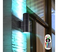 Wandleuchte Harms Per Esterni UP DOWN LED RGB Con Telecomando Dimmbar 2 Lanterne
