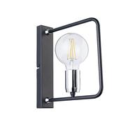 Wandleuchte IN Grafite Metallo Moderno E27 Decorativo Ilyana Parete Corridoio