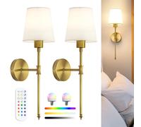 Wandleuchte Innen Akku LED Wandleuchte kabellos oder fest verdrahtbar RGB