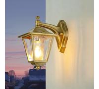 Wandleuchte Lampada per Esterni Ottone Rustico IP43 Intemperie Luce Casa Hof Ba