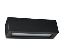 Wandleuchte Nero Ceramica Vetro 32,5 CM Up Down Indiretto E27 Parete Interno