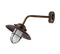 Wandleuchte Ottone Vetro Inossidabile Maritim IP43 Lampada Balcone Casa Cortile