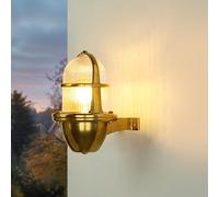 Wandleuchte Ottone Vetro IP64 Inossidabile Marittima Lampada Esterni Balcone Hof