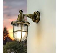 Wandleuchte Ottone Vetro Massiccio Casa Hof Inossidabile Marittima Esterno Lampe