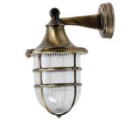 Wandleuchte Ottone Vetro Strutturato IP64 Maritim Lampada Esterni Lanterna Hof