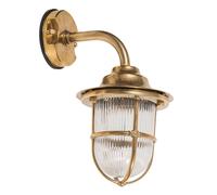 Wandleuchte Ottone Vetro Strutturato IP64 Maritim Santorini Hof Lampada Casa Tür