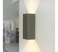 Wandleuchte Parete Antracite Up Down GU10 Grigio Metallo Moderno Interno Piano