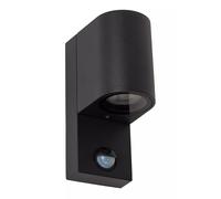 Wandleuchte Sensore Alluminio Nero IP65 Balcone B: 7 CM GU10 Esterno Parete