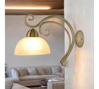 Wandleuchte Shabby Chic E27 Lampada Parete Campagna Rustico da Soggiorno Vetro