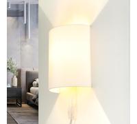 Wandleuchte Tessuto Spina Schermo Bianco Cavo Attacco Corridoio Blendarm Lampada