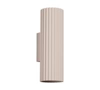 Wandleuchte Up Down Indiretto Alluminio Grigio Talpa Camera H:20 CM GU10 Parete