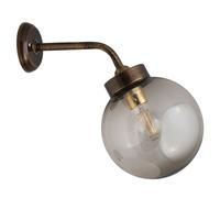 Wandleuchte Veria Ottone Sfera Schermo IP43 E27 Premium Esterni Cortile Casa