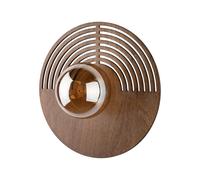 Wandleuchte Vetro Legno G9 Rovere Wohnlich B :3 0 CM Parete Camera da Letto