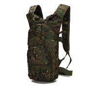 WANDOUSEN Zaino Bicicletta Mimetico Militare 15 Litri Multitasche Impermeabile Tattica MOLLE Arrampicata Viaggio Trekking Escursionistici Sport Zaino Piccolo Borsa Esercito Giungla Digitale