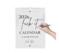 Wandplaner - 2026 Lustige Jährliche Dekoration Für Zuhause, Fette Schrift Monatsplaner Kalender, Wandkalender | Für Fristen Urlaub Mahlzeitenplanung Termine Reisen Schule Büro Arbeitsplatz Wohnheim