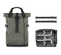 WANDRD PRVKE 21L Wasatch Green Photo Bundle V4 Zaino Fotografico con Cube V2 Incluso