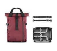 WANDRD PRVKE 21L Rhone Burgundy Photo Bundle V4 Zaino Fotografico con Cube V2 Incluso