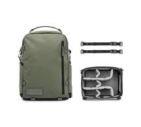 WANDRD PRVKE - Zaino da viaggio con cerniera, resistente alle intemperie, con tasca per laptop, per fotografia, lavoro e avventura quotidiana, Verde Wasatch, 31L, Pacchetto Fotografia