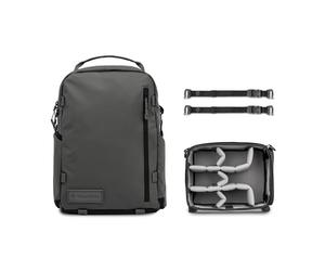 WANDRD PRVKE - Zaino da viaggio con cerniera, resistente alle intemperie, con tasca per laptop, per fotografia, lavoro e avventura quotidiana, nero, 21L, Pacchetto Fotografia