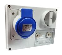 Presa interbloccata Gewiss 2P+T 32A IP44 220V senza cassetta GW66137