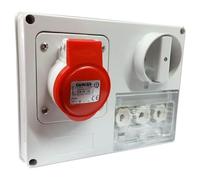 Presa interbloccata Gewiss 3P+T 16A IP44 380V senza cassetta GW66130