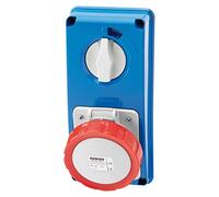 Presa interbloccata Gewiss verticale 3P+T 16A senza fondo GW66308N