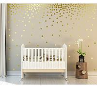 WandSticker4U®- moderne adesivi murali bambini 162 x PUNTI D`ORO I murales autoadesivi da parete punto cielo stellato circoli I Decorazione per cameretta bambini ragazzi/e mobilio armadio