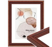 WANDStyle Cornice per foto marrone 30x45 cm in legno in stile casa di campagna da appendere, cornice per poster Made in Germany - H390