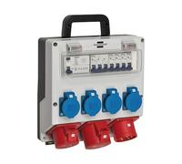 Brennenstuhl Distributore a parete 4/32 IP44, 4x LS 230 V/16A, 1xLS 400 V/16A, 1xFI 40A, 4 poli, 30mA Quantità:1