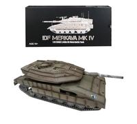 WANENGEDIY Carri armati RC per adulti, 1/16 Israel Merkava-IV 2.4G RC Infrared Combat Tank Modello di veicolo militare con effetti sonori e fumo, kit modello telecomando multifrequenza 2.4G (RTR)