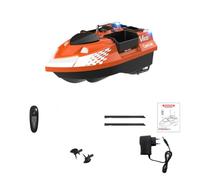 WANENGEDIY GPS RC Bait Boat per pesca alla carpa, V802 Dual Antenna 500M Telecomando Bait 3KG Caricamento con ritorno automatico, 4 scomparti e luci LED, Barca da pesca RC per laghi