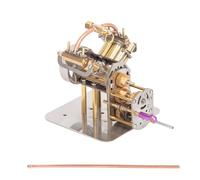 WANENGEDIY Modello motore a vapore, modello mini V4-Steam Engine con cambio di retromarcia (senza bollire), kit di esperimenti educativi