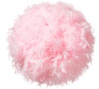 Waneway Paralume in Piuma per Lampada a Sospensione a Soffitto, Soffice Paralume per Lampada da Tavolo o Terra, Decorazione per Camera da Letto, Soggiorno, Matrimonio o Festa, Diametro 30 cm, Rosa