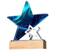 WANFANK Coppa Trofeo in Metallo con Incisione Personalizzata, Trofeo del Campionato Personalizzato for competizioni Sportive, Calcio, Basket, Baseball, Vincitore del Premio for Bambini e Adulti(F)