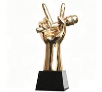 WANFANK Resina Trofeo di Canto, Targa Premio incisa for Trofeo del Concorso di Canto, Trofeo Re del Karaoke/Top Ten cantanti, Trofeo di partecipazione, Trofeo Premio Vincitore