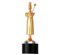 WANFANK Trofeo dello Chef Trofeo Personalizzato in Metallo, Trofeo Inciso Personalizzato in Resina Campione del Concorso di Cucina, Premio Food Festival, Premio Inciso Personalizzato(Brown)