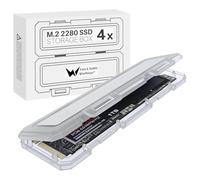 Wanfocyu 4 custodie SSD M.2 2280 in plastica, scatola trasparente