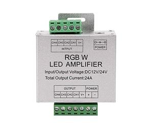 WANG lluminio RGBW Amplificatore 4CH Dati Segnale Ripetitore Supporto PWM DC12V/DC24V per RGB/RGBW Controller