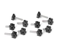 WANG TII DOO 10 Manopole A Stella, Vite di Serraggio Esagonale M5 per Attrezzature Industriali, Macchinari E Uso Domestico,M5x50mm