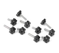 WANG TII DOO 10 Pezzi M5 Manopole A Stella, Vite di Serraggio Esagonale in Plastica per Attrezzature Industriali E Meccaniche,M5x20mm