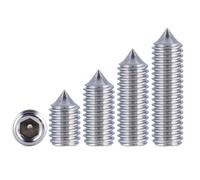 WANG TII DOO 100 Pezzi M4 304 in Acciaio Inossidabile con Testa Esagonale E Punta Conica per Macchinari, Riparazioni Domestiche, Industria,M4x8mm
