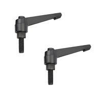 WANG TII DOO 2 Pezzi Maniglia A Leva di Serraggio, Maniglia Regolabile con Manopola Filettata Maschio M12 × 45 Mm-M12 × 80 Mm per Macchinari E Riparazioni Domestiche,M12×70mm