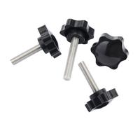 WANG TII DOO 4 Manopole di Serraggio A Stella, M10 in Plastica Esagonale, Manopola di Serraggio, Vite di Serraggio Manuale per Macchinari, Industria, Fai da Te,M10x20mm